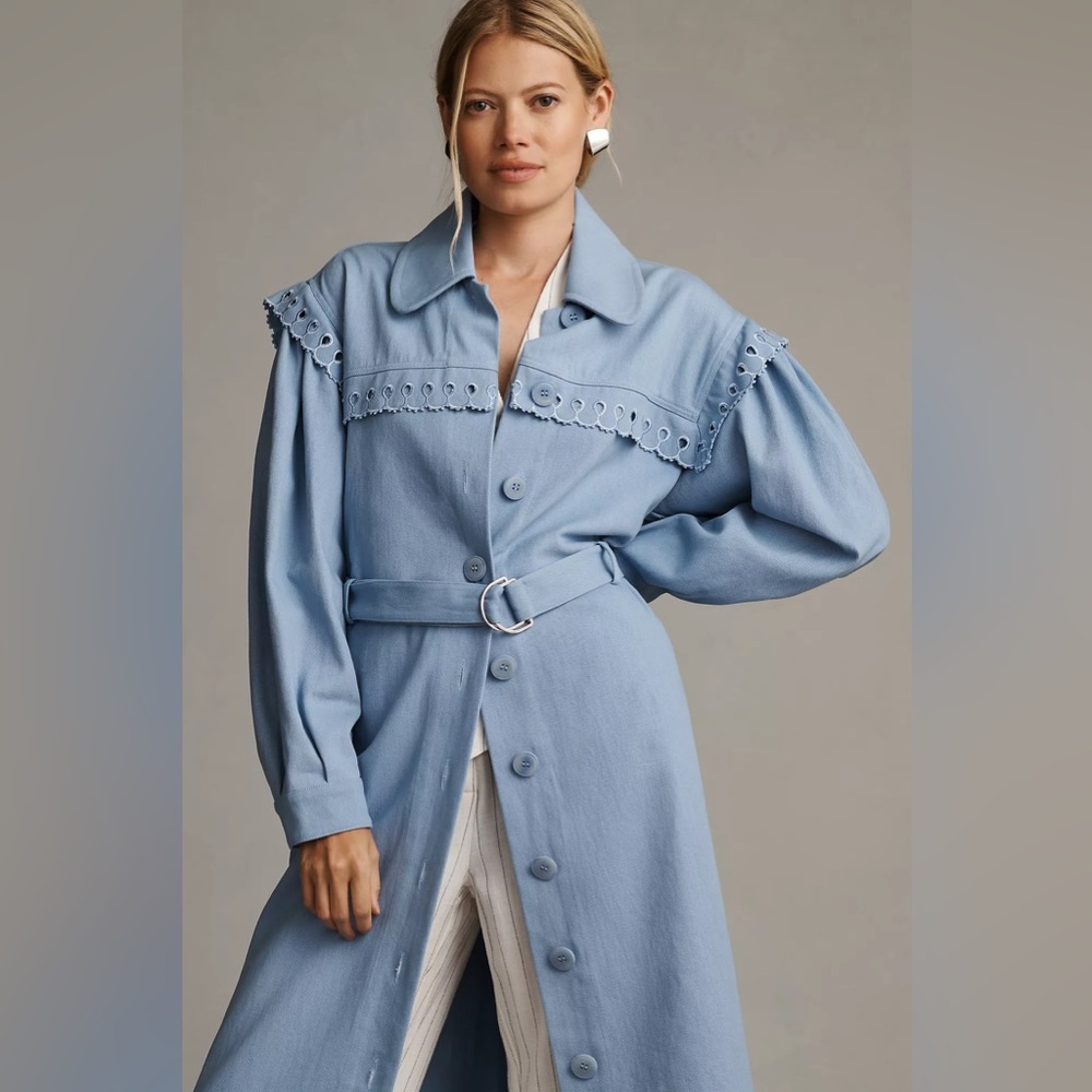 NWT Anthropologie Magali Pascal Milou Trench Coat - Picture 3 of 15